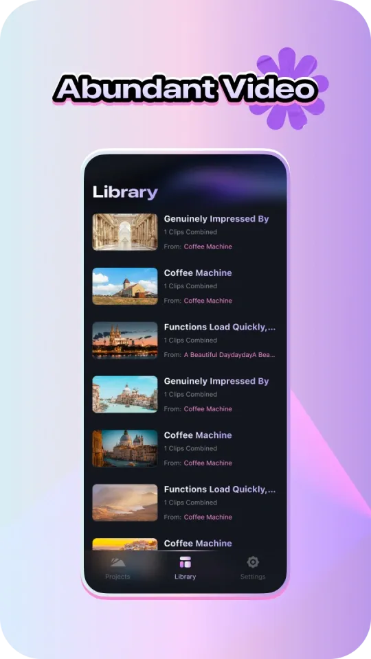 Organize an abundant video library